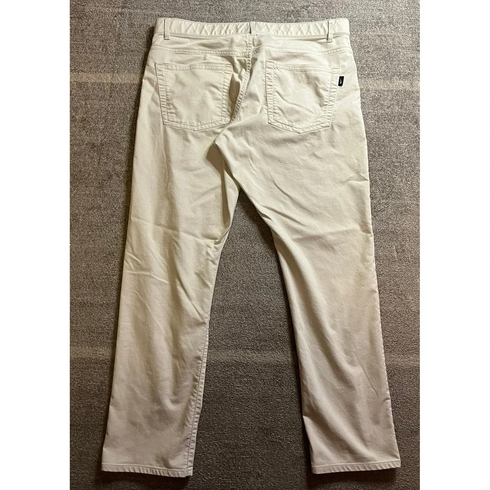 Nike Dri-FIT Mens Golf Pants 33x30 Light Beige 5-Pocket Stretch Performance Pant